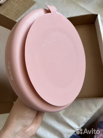 Детская силиконовая тарелочка новая