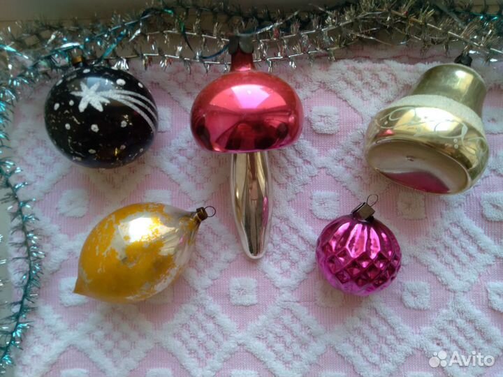 Елочные игрушки СССР (цена за все)