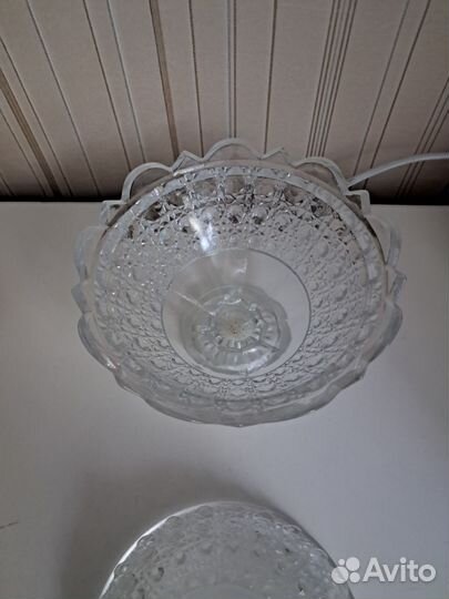 Ваза толстое стекло СССР