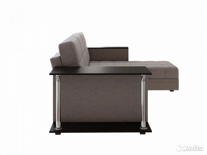 Диван угловой Атлант со столиком рогожка Нептун 54