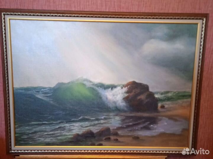 Картины масло. Природа море цветы