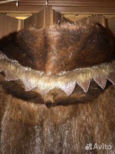 Шуба из щипанной нутрии