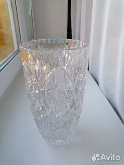 Ваза хрусталь стекло Чехия СССР