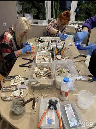 Мк подставка под горячее мозаика Тренкадис