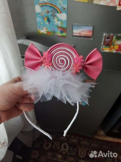 Ободок с конфеткой