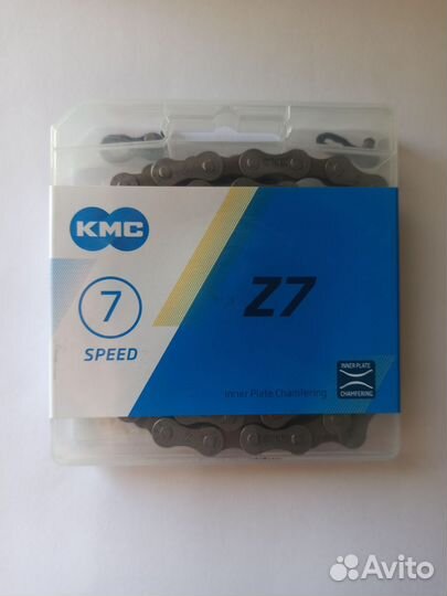 Велосипедная цепь KMC Z7 (116звеньев). Оригинал