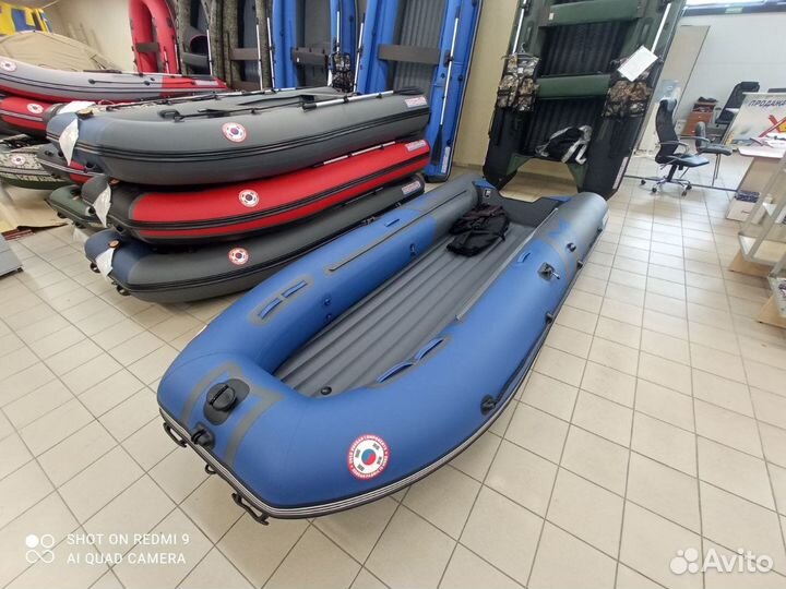 Лодка mishimo river JET 460 под водомет синий