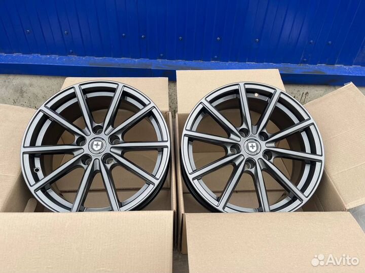 Диски r17 5x114,3 HRE P400 графит GM