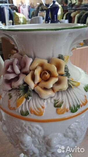 Итальянская винтажная ваза ручной работы