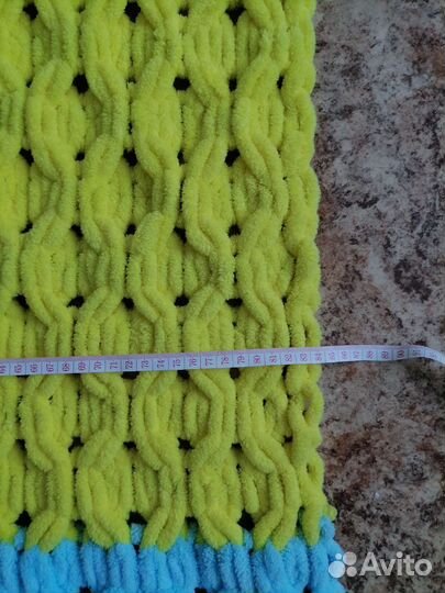 Плед детский вязаный ручная работа