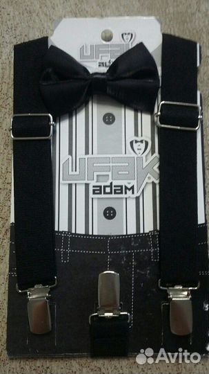 Набор бабочка+подтяжки. 3 цвета