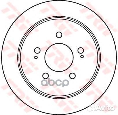 Диск тормозной DF4986S TRW