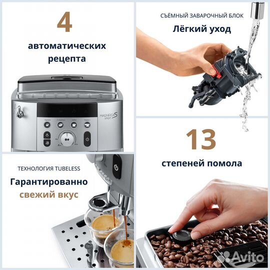 Новая кофемашина DeLonghi Ecam 250.31.SB серебр