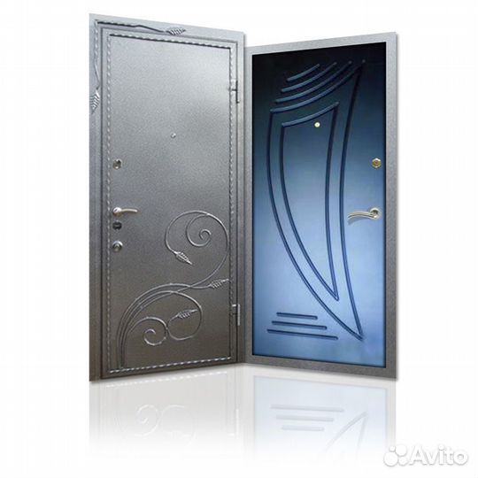 Входная дверь с порошковым напылением № 7