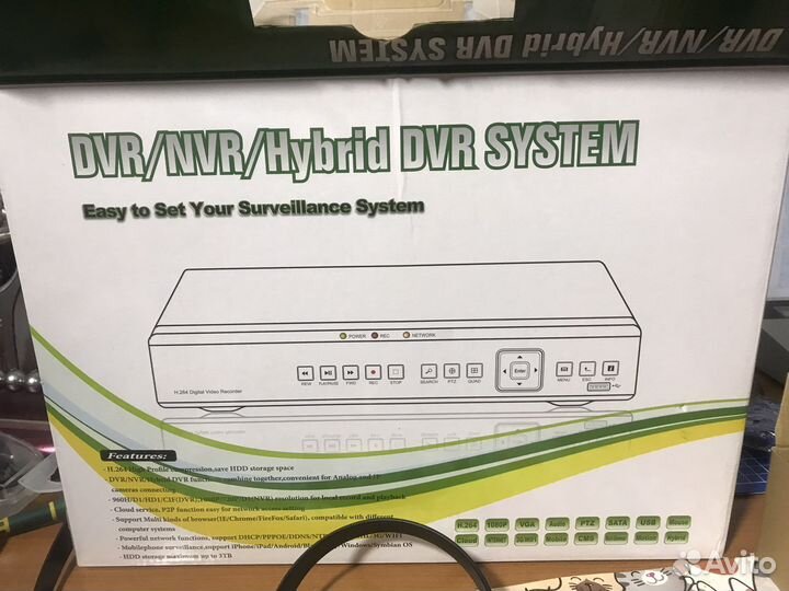 Видеорегистратор гибридный VS-A1008 с HDD 1 Tb