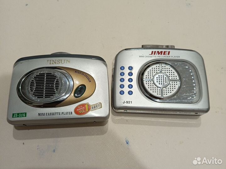 Аудиоплеер (кассетный плеер 2 шт.)