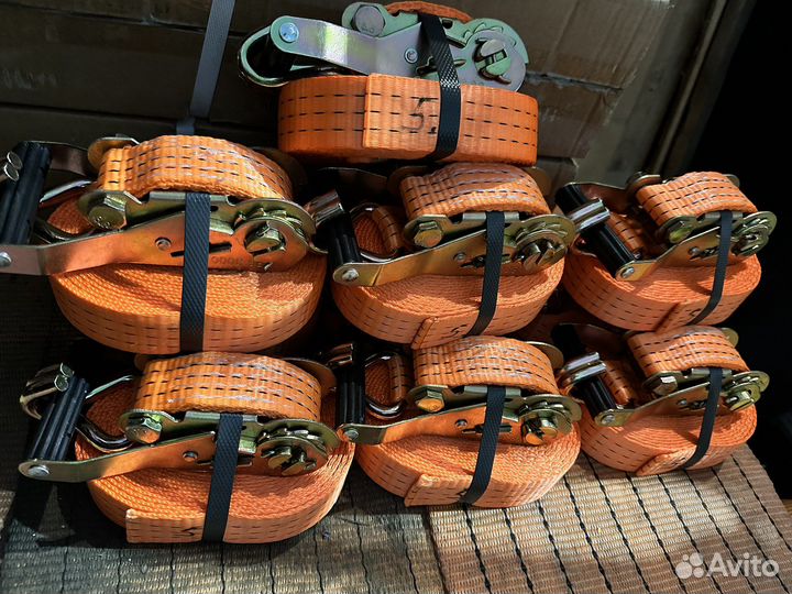 Ремни стяжные 3тн/6тн 35мм крюк-крюк