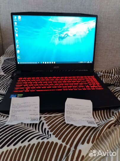 Игровой ноутбук msi katana