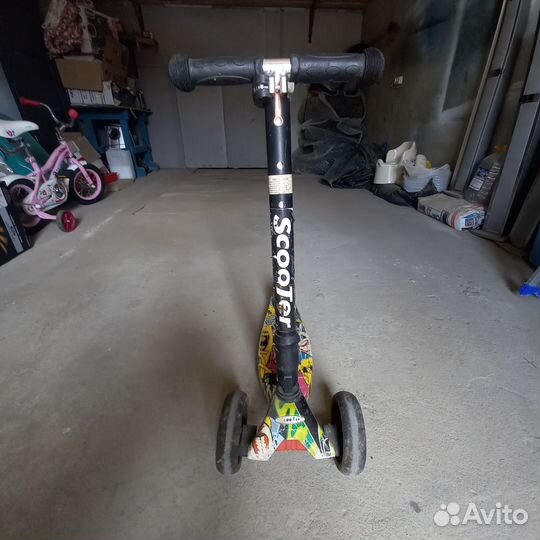 Самокат детский трехколесный бу