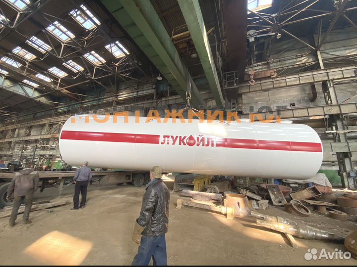 Резервуар горизонтальный стальной для воды