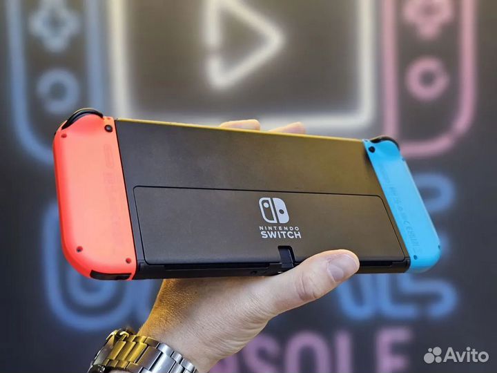 Nintendo Switch Oled 64GB Blue&Red (Новая)