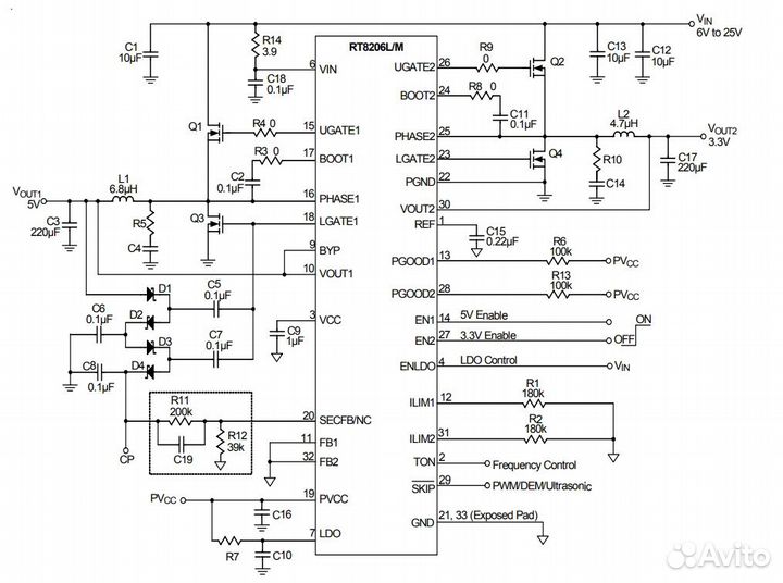 Микросхема RT8206M