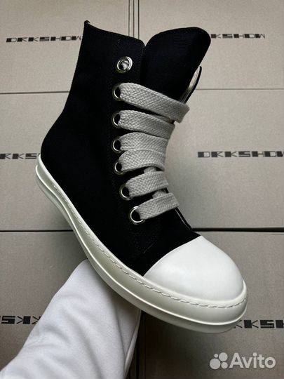 Rick Owens drkshdw Black Jumbo Lace High-top