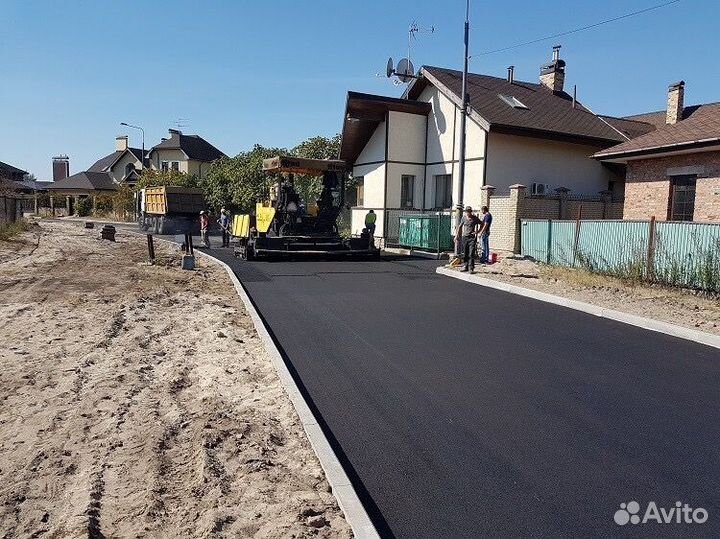 Асфальтирование,укладка асфальта,отсыпка крошкой