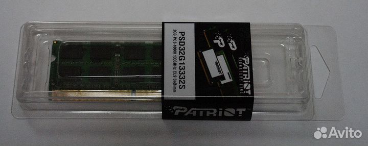 Оперативная память для ноутбука DDR3 2Гб Patriot