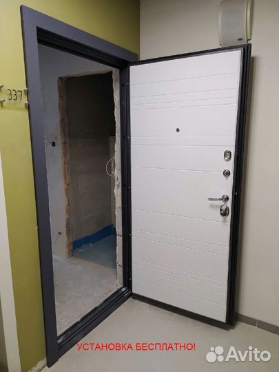 Металлическая входная дверь с установкой в подарок