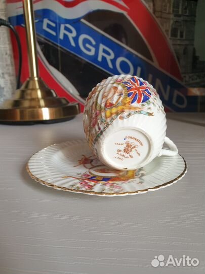 Чайная пара Коронация Эдвард VII и принцесса Мэри