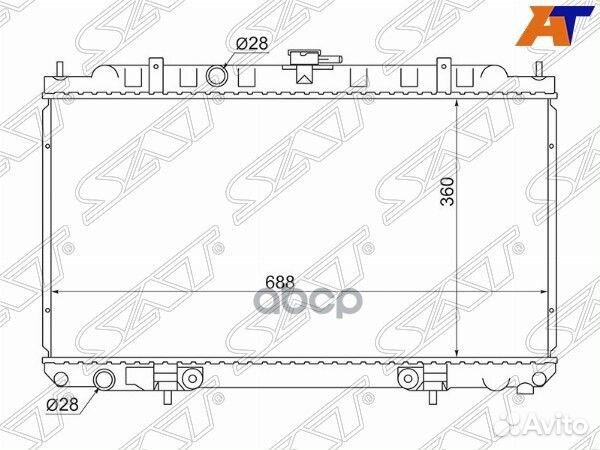 Радиатор nissan AD/wingroad/sunny B15/almera/BL