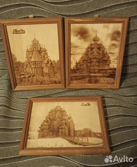 Картина панно из дерева