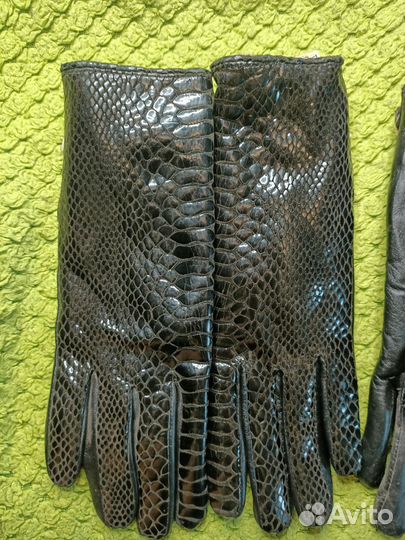 Шикарные женские перчатки кожа 6.5 и 7