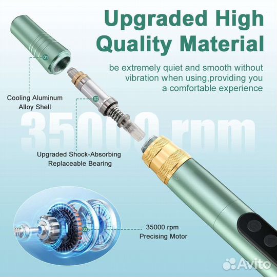 Новый аппарат для маникюра 35000, со фрезами