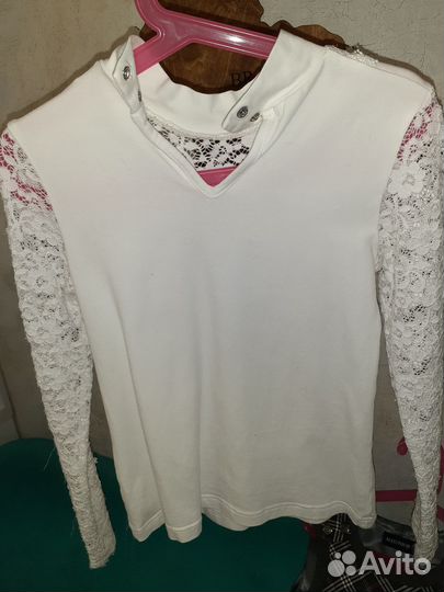 Блузка для девочки школьная 116 122