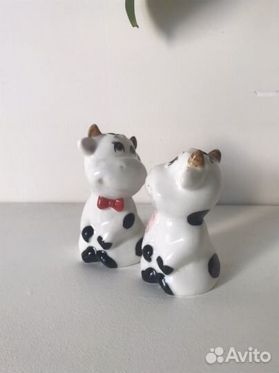 Солонка и перечница бычок и корова