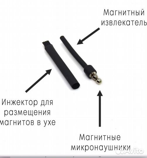 Микронаушники капсульные и магнитные