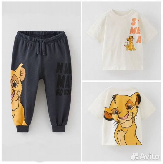 Новый летний костюм для мальчика Король Лев