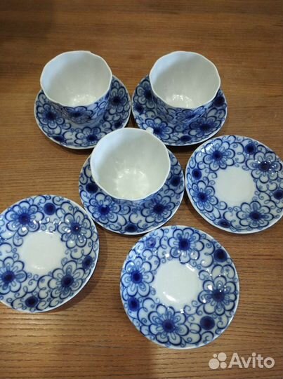 Чашка с блюдцем фарфор