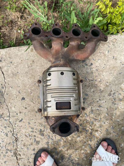 Выпускной коллектор hundai accent