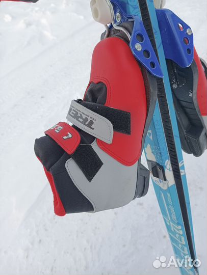 Лыжный комплект 130 см, ботинки 32,34 обмен
