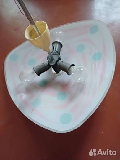 Люстра потолочная тарелка СССР