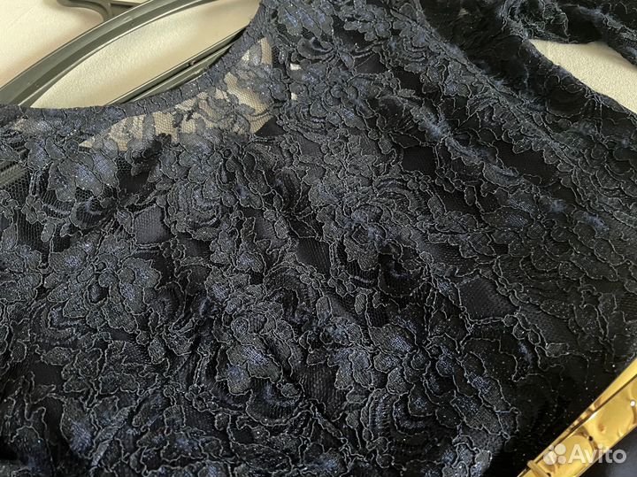 Вечернее платье синее 44 46 размера