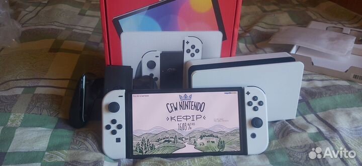 Nintendo Switch Oled, Прошитая, Новая, 190gb