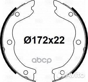 Колодки торм. для а/м Nissan X-Trail T30 (01)