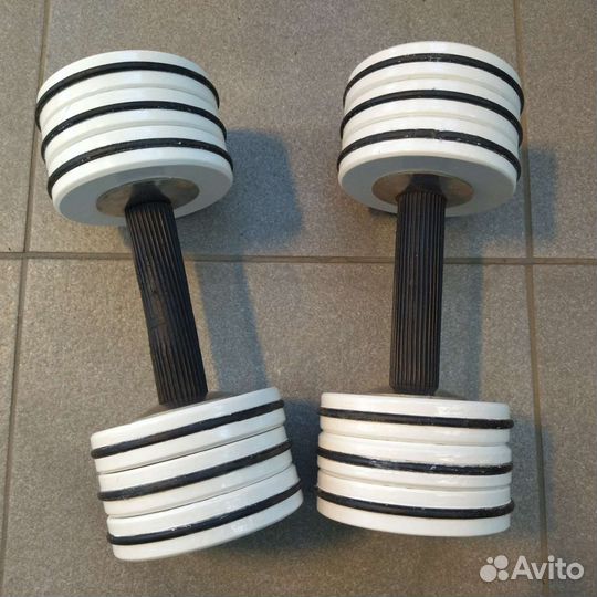 Гантели разборные 7 и 13 кг, гиря 24 кг