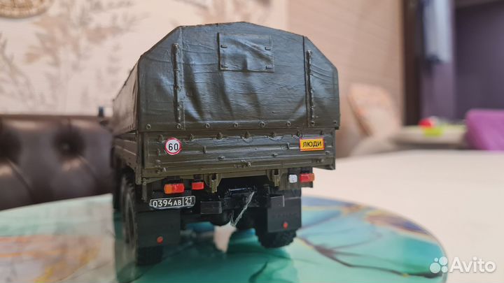 Модель военного грузовика камаз 5350