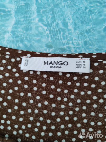 Блузка в горошек Mango, М