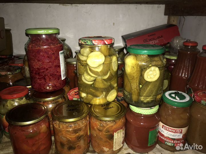 Заготовки: компоты, варенье, соленье, замороженная